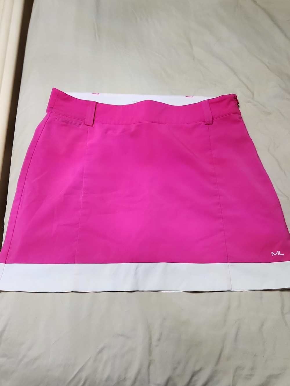 ML Women's Pink Skort with White Hem